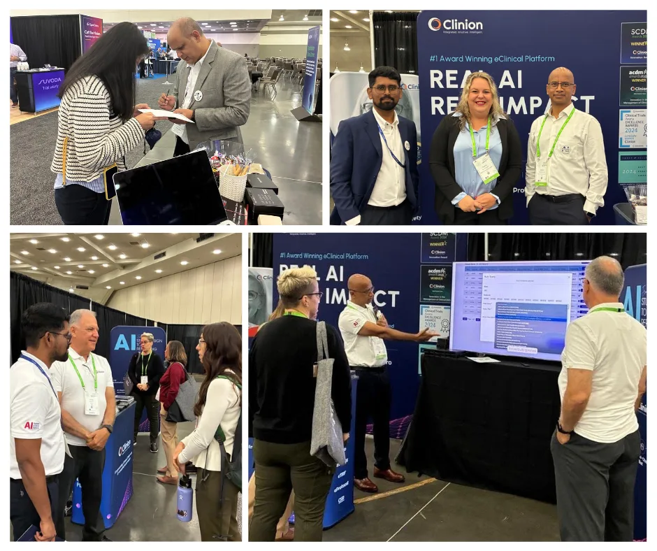 Clinion booth at SCDM 2025 baltimore